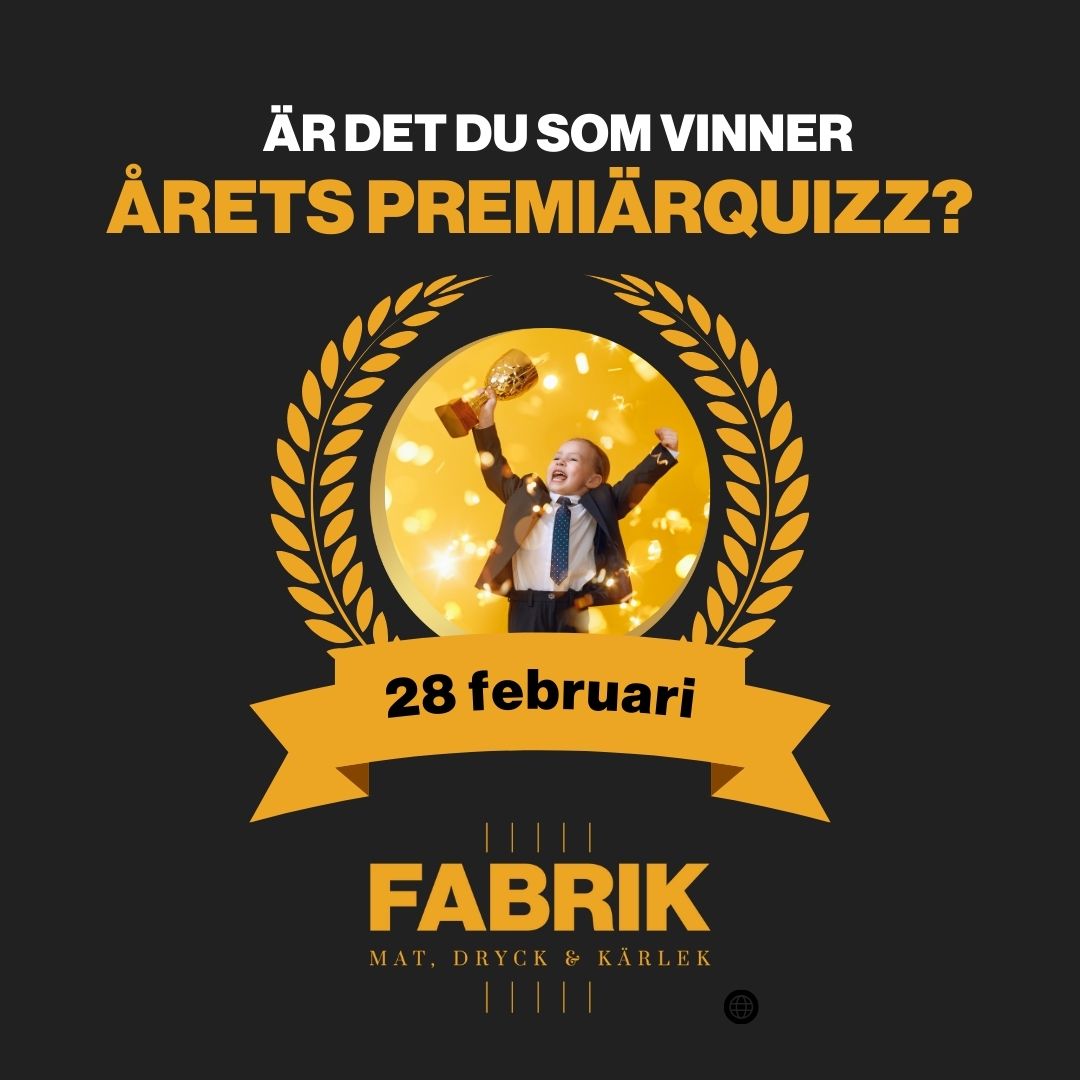 Årets premiärquizz på Fabrik med Andreas Bergman